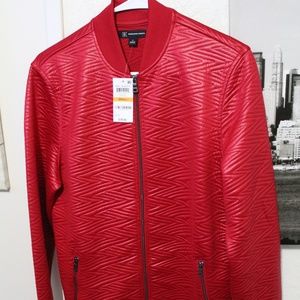 INC SLICK JACQUARD JACKET